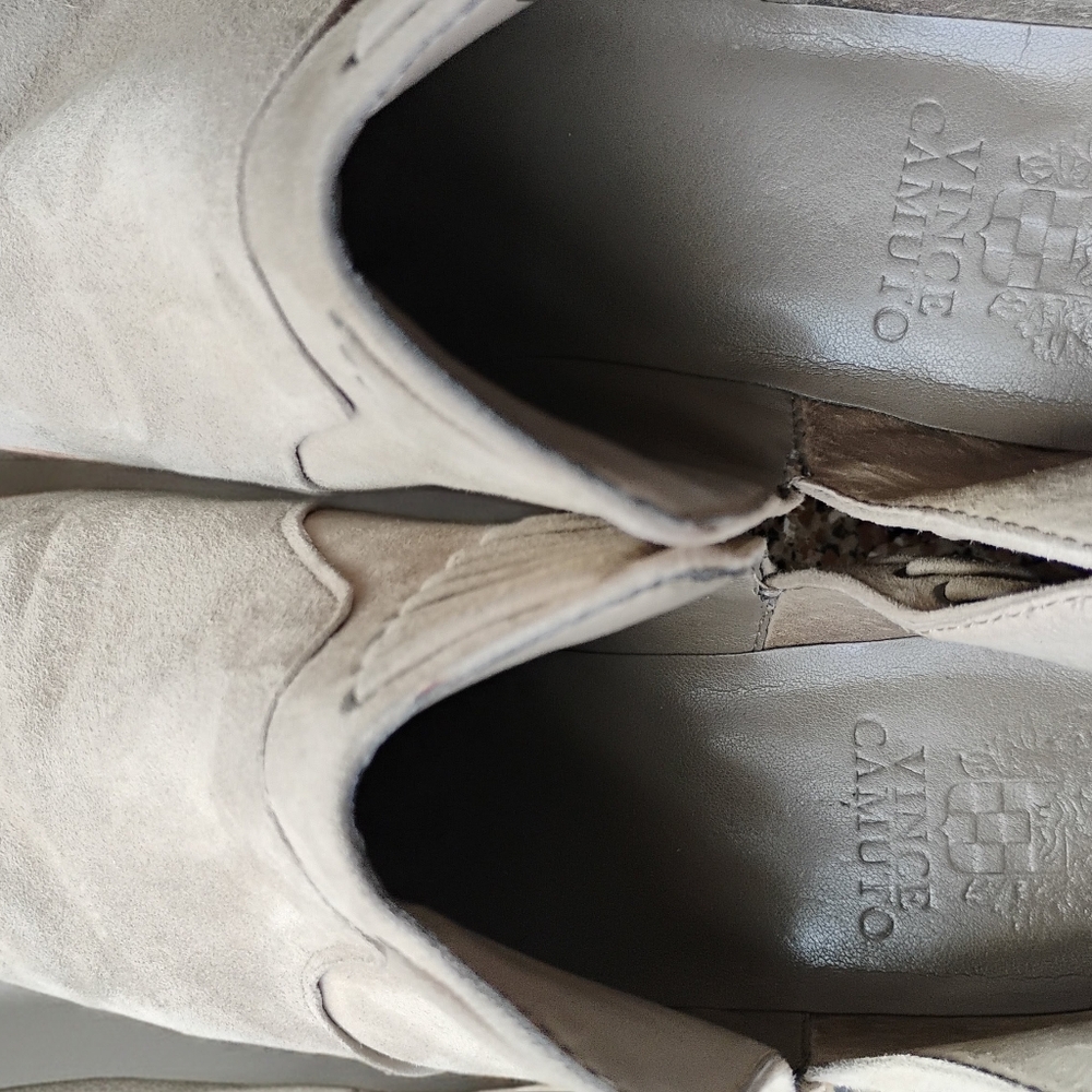 Vince Camuto Pevista  Taupe Booties - Picture 3 of 5